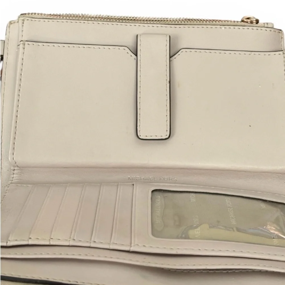 Michael Kors Adele Embellished Leather Smartphone Wallet
